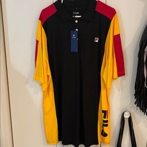 VINTAGE FILA Polo shirt NEW Men's Sz2XL